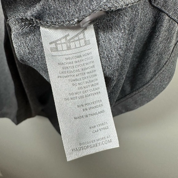 Matte Grey Large Charcoal Gray Short Sleeve Polo Shirt - Picture 5 of 5